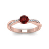 Load image into Gallery viewer, petite-twisted-ruby-round-engagement-diamond-ring-in-rose-gold-FD8253RORGRD-NL-RG.jpg