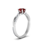 Load image into Gallery viewer, petite-twisted-ruby-round-engagement-diamond-ring-in-white-gold-FD8253RORGRD-NL-WG.jpg
