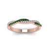 Load image into Gallery viewer, petite-twisted-vine-stacking-diamond-ring-with-emerald-in-rose-gold-FD8233BGEMGR-NL-RG