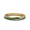 Load image into Gallery viewer, petite-twisted-vine-stacking-diamond-ring-with-emerald-in-yellow-gold-FD8233BGEMGR-NL-YG