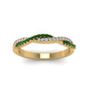 Load image into Gallery viewer, petite-twisted-vine-stacking-diamond-ring-with-emerald-in-yellow-gold-FD8233BGEMGR-NL-YG