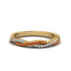 Load image into Gallery viewer, petite-twisted-vine-stacking-diamond-ring-with-orange-sapphire-in-yellow-gold-FD8233BGSAOR-NL-YG