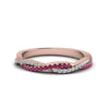 Load image into Gallery viewer, petite-twisted-vine-stacking-diamond-ring-with-pink-sapphire-in-rose-gold-FD8233BGSADRPI-NL-RG