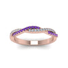Load image into Gallery viewer, petite-twisted-vine-stacking-diamond-ring-with-purple-topaz-in-rose-gold-FD8233BGVITO-NL-RG