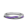 Load image into Gallery viewer, petite-twisted-vine-stacking-diamond-ring-with-purple-topaz-in-white-gold-FD8233BGVITO-NL-WG