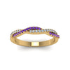Load image into Gallery viewer, petite-twisted-vine-stacking-diamond-ring-with-purple-topaz-in-yellow-gold-FD8233BGVITO-NL-YG