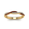 Load image into Gallery viewer, petite-twisted-vine-stacking-diamond-ring-with-ruby-in-yellow-gold-FD8233BGRUDR-NL-YG