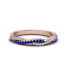 Load image into Gallery viewer, petite-twisted-vine-stacking-diamond-ring-with-sapphire-in-rose-gold-FD8233BGSABL-NL-RG