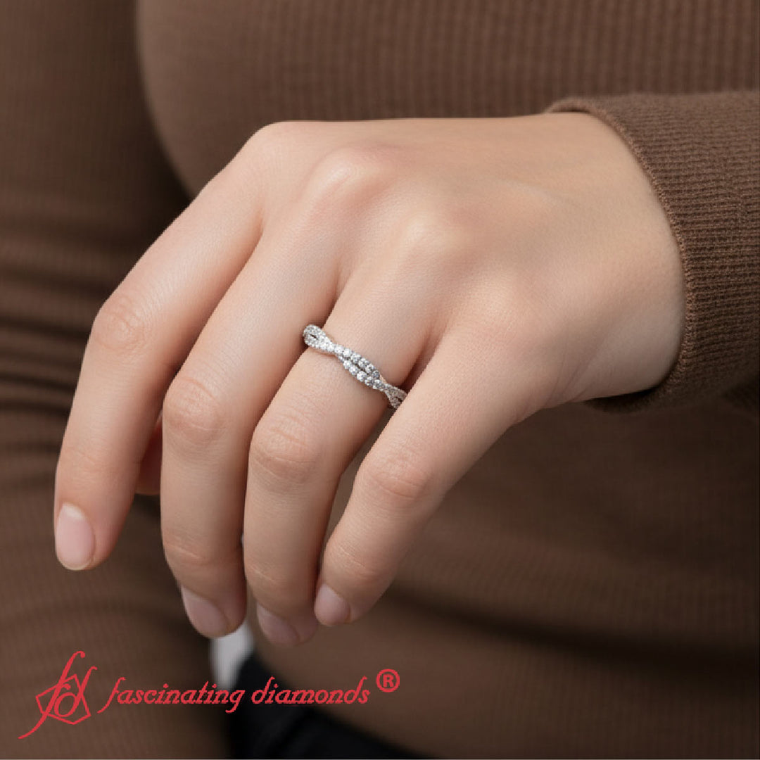 Petite Twisted Vine Stacking Ring