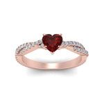 Load image into Gallery viewer, petite-vine-heart-ruby-engagement-ring-in-rose-gold-FD8233HTRGRUDR-NL-RG-GS.jpg
