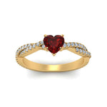 Load image into Gallery viewer, petite-vine-heart-ruby-engagement-ring-in-yellow-gold-FD8233HTRGRUDR-NL-YG-GS.jpg
