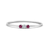 Load image into Gallery viewer, pink-sapphire-3-stone-bezel-delicate-ring-in-white-gold-FD9412RORGSADRPI-NL-WG.jpg