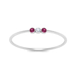 Load image into Gallery viewer, pink-sapphire-3-stone-bezel-delicate-ring-in-white-gold-FD9412RORGSADRPI-NL-WG.jpg
