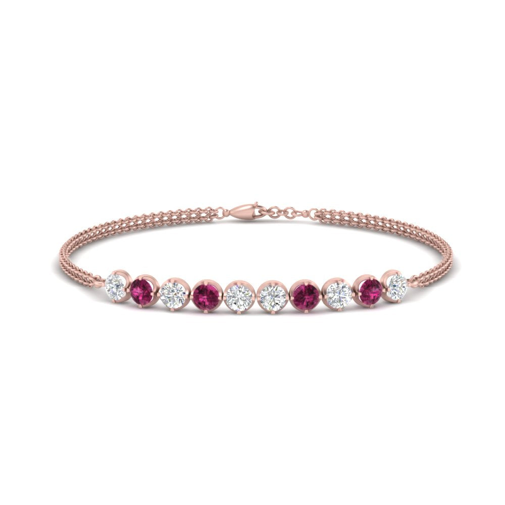 Diamond Anniversary Chain Bracelet