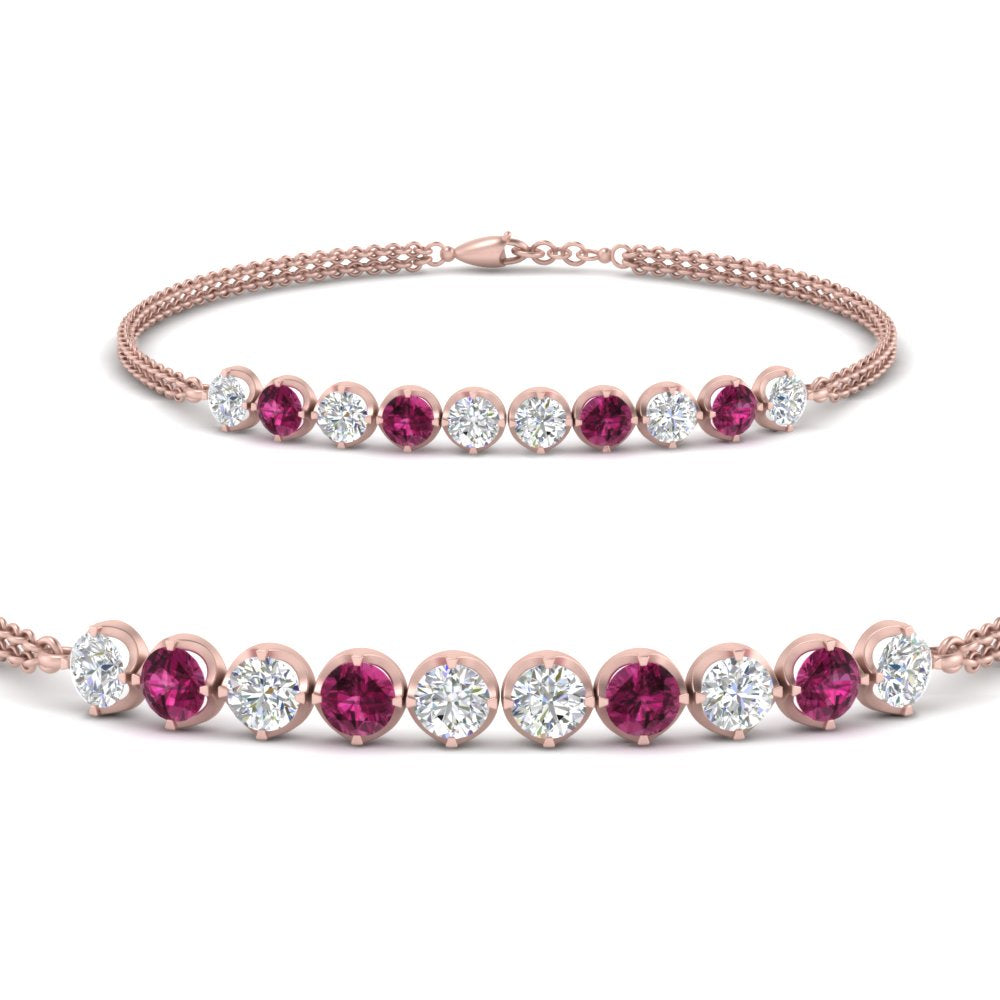 Diamond Anniversary Chain Bracelet