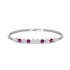 Load image into Gallery viewer, Dual Chain Round Diamond Bar Bracelet