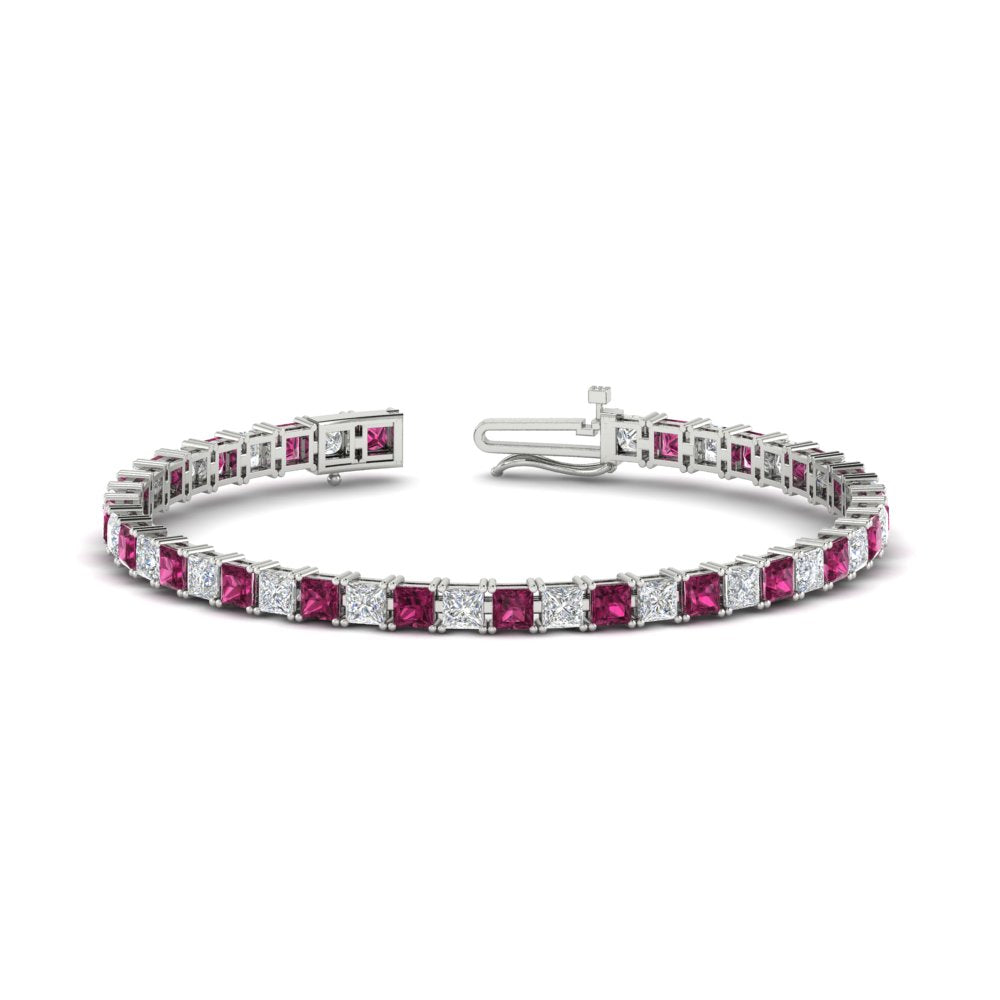Basket Tennis 11 Ct Square Cut Bracelet