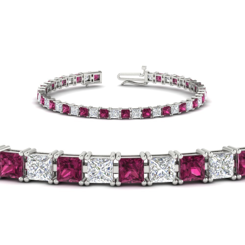 Basket Tennis 11 Ct Square Cut Bracelet