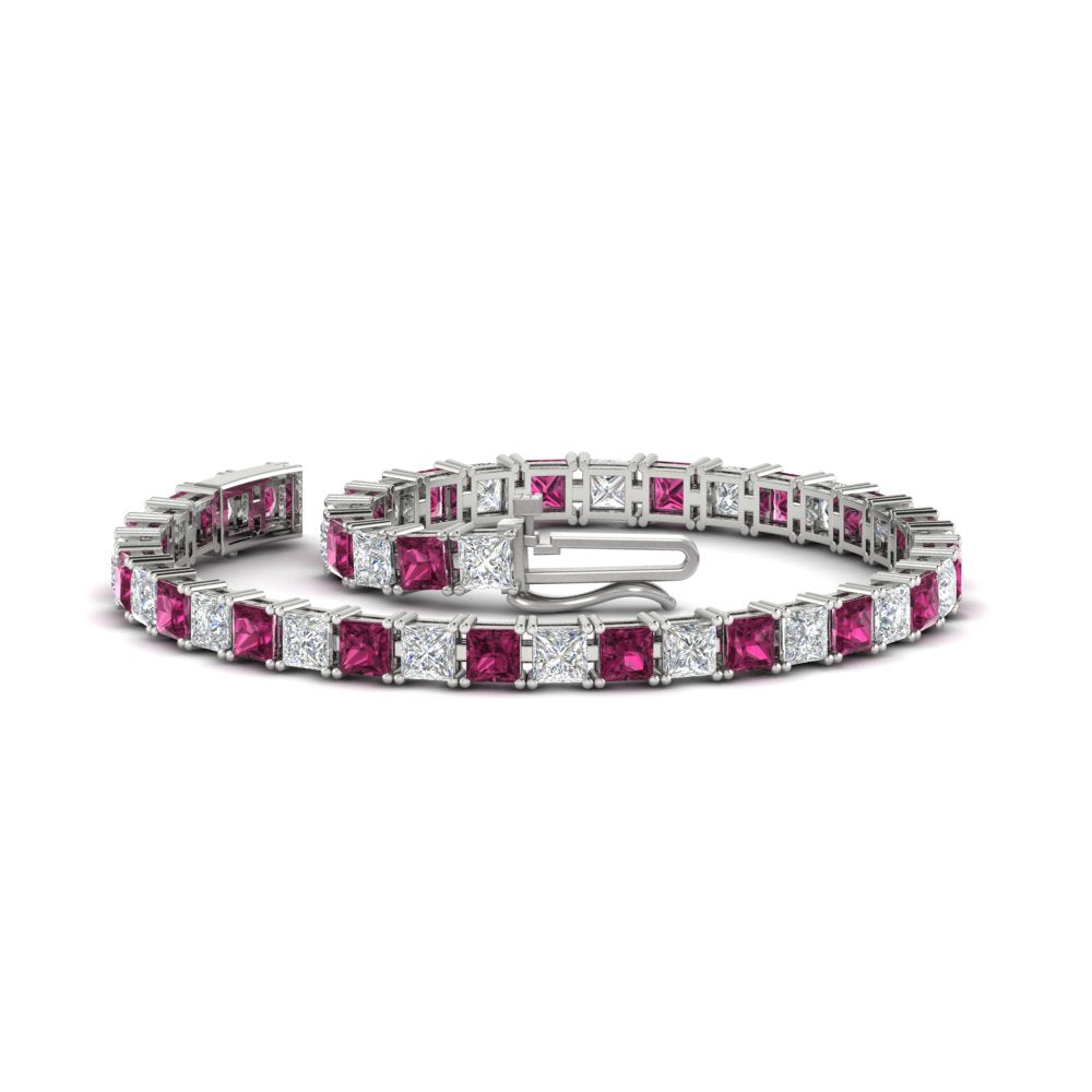 Basket Tennis 11 Ct Square Cut Bracelet