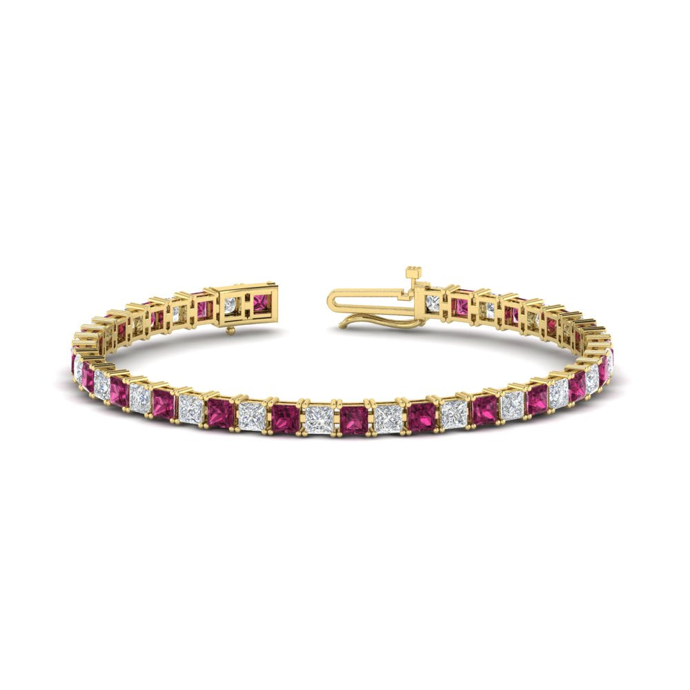 Basket Tennis 11 Ct Square Cut Bracelet