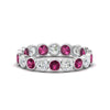 Load image into Gallery viewer, pink-sapphire-bezel-eternity-ring-1.80-carat-in-white-gold-FDEWB10558-0.10CTGSADRPIANGLE3-NL-WG