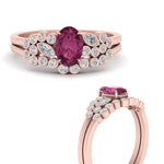 Load image into Gallery viewer, pink-sapphire-bezel-wedding-ring-set-in-rose-gold-FDENS3110OVGSADRPI-NL-RG-GS.jpg