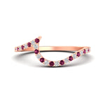 Load image into Gallery viewer, pink-sapphire-curved-swirl-wedding-band-in-rose-gold-fdens7806robgsadrpi-nl-rg.jpg?v=1759992439
