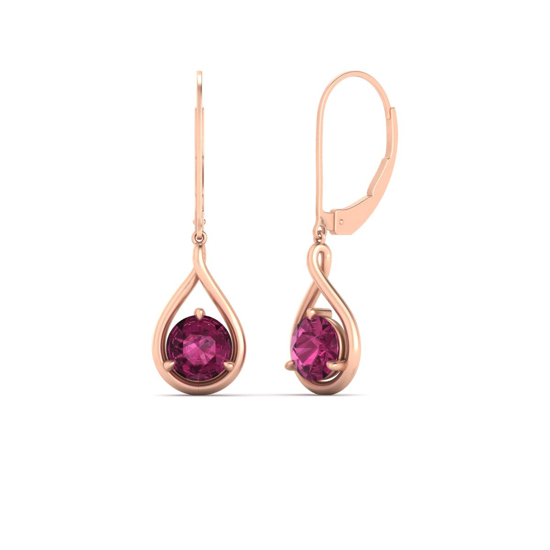 Solitaire Drop Earrings
