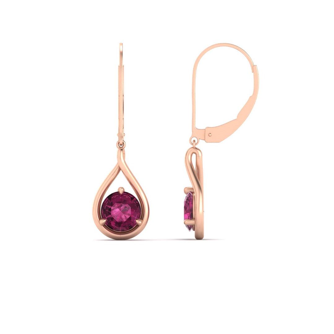 Solitaire Drop Earrings