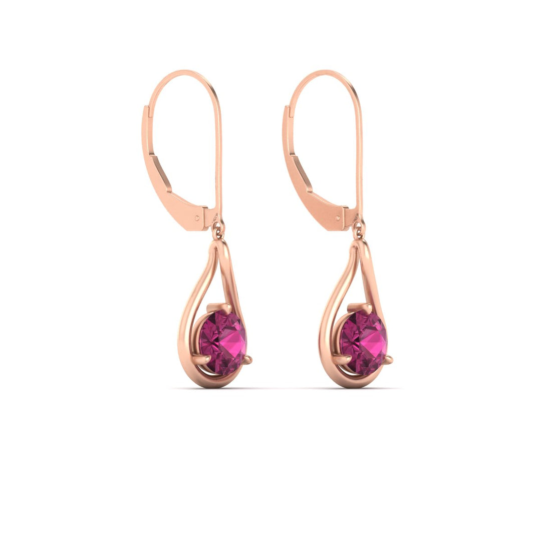 Solitaire Drop Earrings