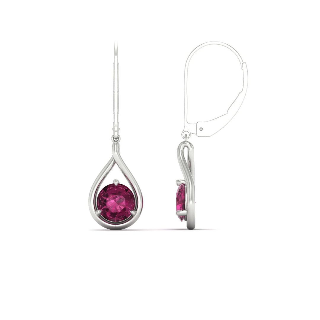 Solitaire Drop Earrings