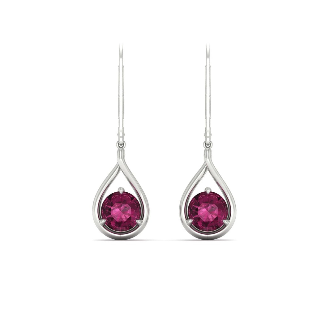 Solitaire Drop Earrings