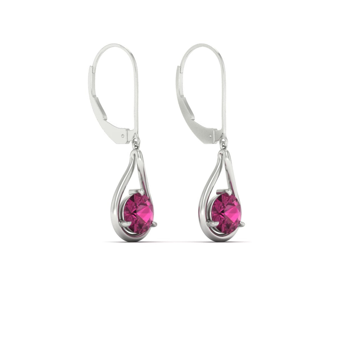 Solitaire Drop Earrings