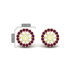 Load image into Gallery viewer, pink-sapphire-earring-jacket-for-2-carat-round-stud-earrings-in-yellow-gold-fdear11307gsadrpiangle1-0-50ct-nl-yg.jpg
