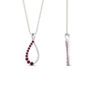 Load image into Gallery viewer, pink-sapphire-infinity-style-floating-diamond-pendant-in-FDPD11363GSADRPI-NL-WG