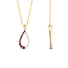 Load image into Gallery viewer, pink-sapphire-infinity-style-floating-diamond-pendant-in-FDPD11363GSADRPI-NL-YG
