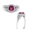 Load image into Gallery viewer, pink-sapphire-leaf-square-antique-diamond-ring-in-FD10044RGSADRPIANGLE3-NL-WG-GS