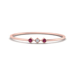 Load image into Gallery viewer, pink-sapphire-minimalist-3-stone-band-in-rose-gold-FD9411RORGSADRPI-NL-RG.jpg
