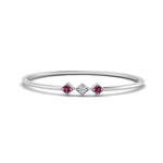 Load image into Gallery viewer, pink-sapphire-minimalist-3-stone-band-in-white-gold-FD9411RORGSADRPI-NL-WG.jpg
