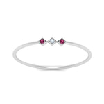 Load image into Gallery viewer, pink-sapphire-minimalist-3-stone-band-in-white-gold-FD9411RORGSADRPI-NL-WG.jpg
