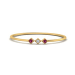Load image into Gallery viewer, pink-sapphire-minimalist-3-stone-band-in-yellow-gold-FD9411RORGSADRPI-NL-YG.jpg
