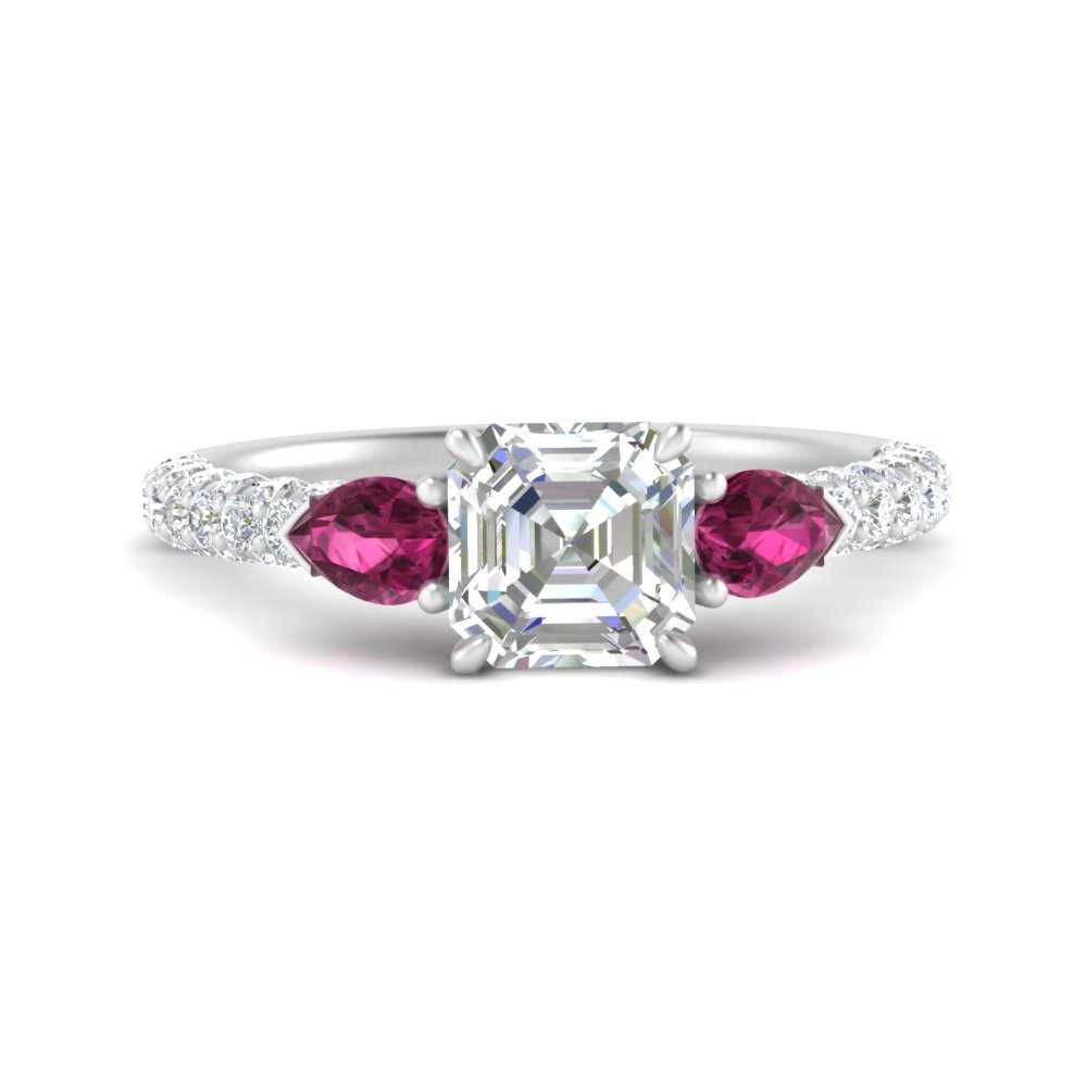 pink-sapphire-pear-accented-3-row-asscher-cut-engagement-ring-in-white-gold-FD9982ASRGSADRPIANGLE3-NL-WG