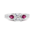 Thumbnail 29 - pink-sapphire-pear-accented-3-row-asscher-cut-engagement-ring-in-white-gold-FD9982ASRGSADRPIANGLE3-NL-WG