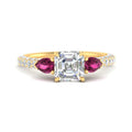 Thumbnail 49 - pink-sapphire-pear-accented-3-row-asscher-cut-engagement-ring-in-yellow-gold-FD9982ASRGSADRPIANGLE3-NL-YG