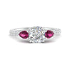 Load image into Gallery viewer, pink-sapphire-pear-accented-3-row-cushion-cut-engagement-ring-in-white-gold-FD9982CURGSADRPIANGLE3-NL-WG