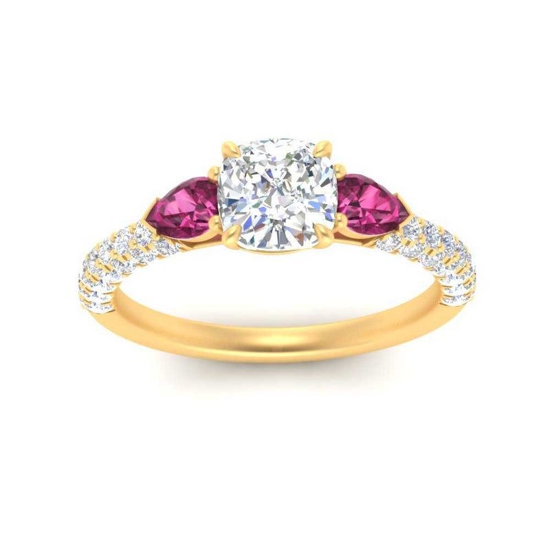pink-sapphire-pear-accented-3-row-cushion-cut-engagement-ring-in-yellow-gold-FD9982CURGSADRPIANGLE3-NL-YG