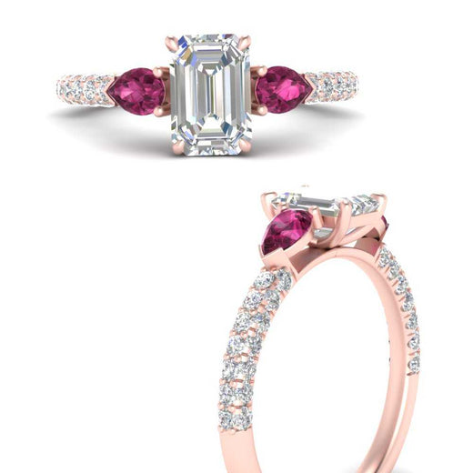 pink-sapphire-pear-accented-3-row-emerald-cut-engagement-ring-in-rose-gold-FD9982EMRGSADRPIANGLE3-NL-RG
