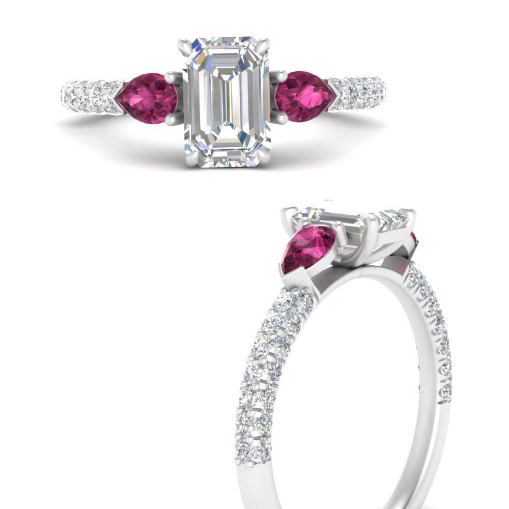 pink-sapphire-pear-accented-3-row-emerald-cut-engagement-ring-in-white-gold-FD9982EMRGSADRPIANGLE3-NL-WG