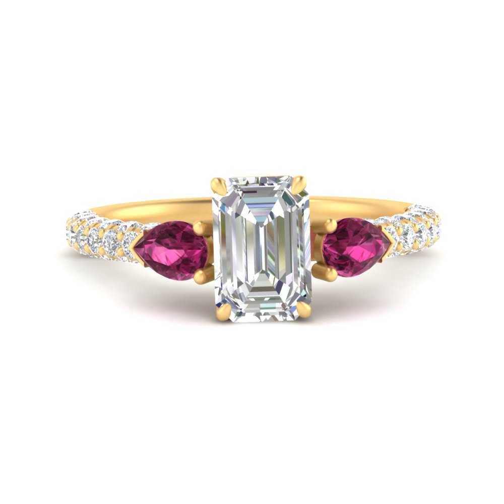 pink-sapphire-pear-accented-3-row-emerald-cut-engagement-ring-in-yellow-gold-FD9982EMRGSADRPIANGLE3-NL-YG