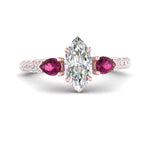 Load image into Gallery viewer, pink-sapphire-pear-accented-3-row-marquise-cut-engagement-ring-in-rose-gold-FD9982MQRGSADRPIANGLE3-NL-RG
